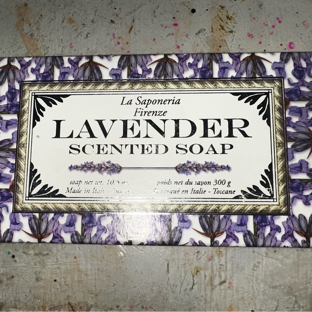 Sealed Bath Soap La Saponeria Firenze (lavender) decorative